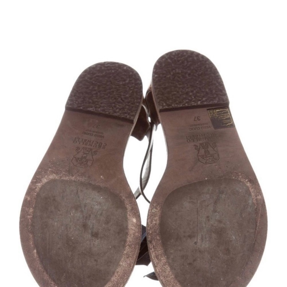 Brunello Cucinelli Brown Floral Women's Sandals - Picture 5 of 5
